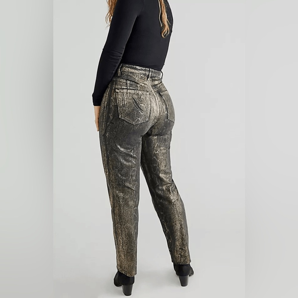 Free People x We The Free CRVY Georgine Foil Jeans - Picture 6 of 6